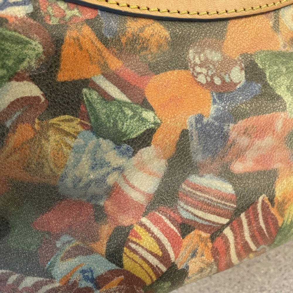 BTG Y2K Dooney & Bourke Satchel Handbag Multicolor Candies Coated Canvas - Picture 10 of 16